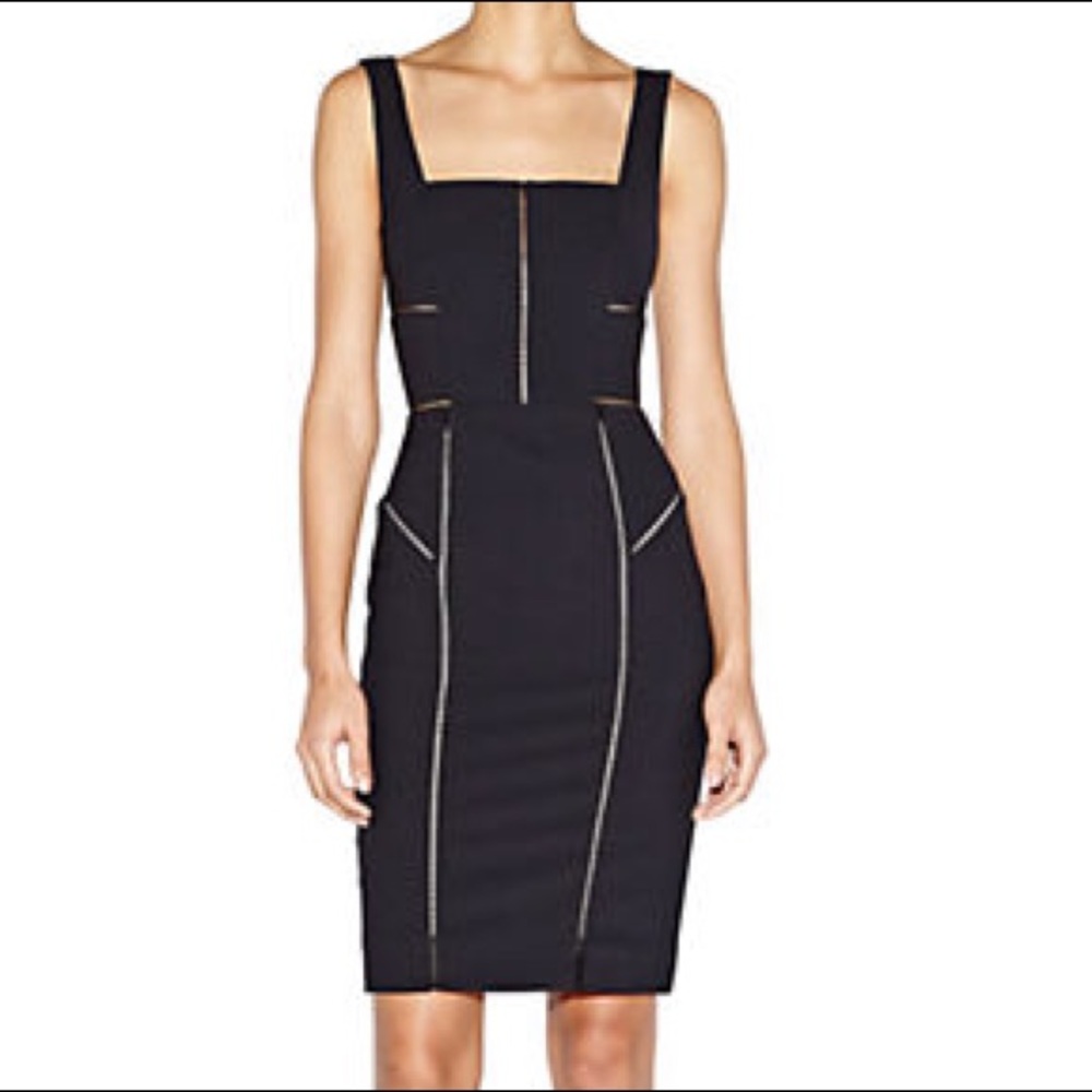 Nicole Miller Alaiya Square Neck Cocktail Dress - Picture 2 of 8